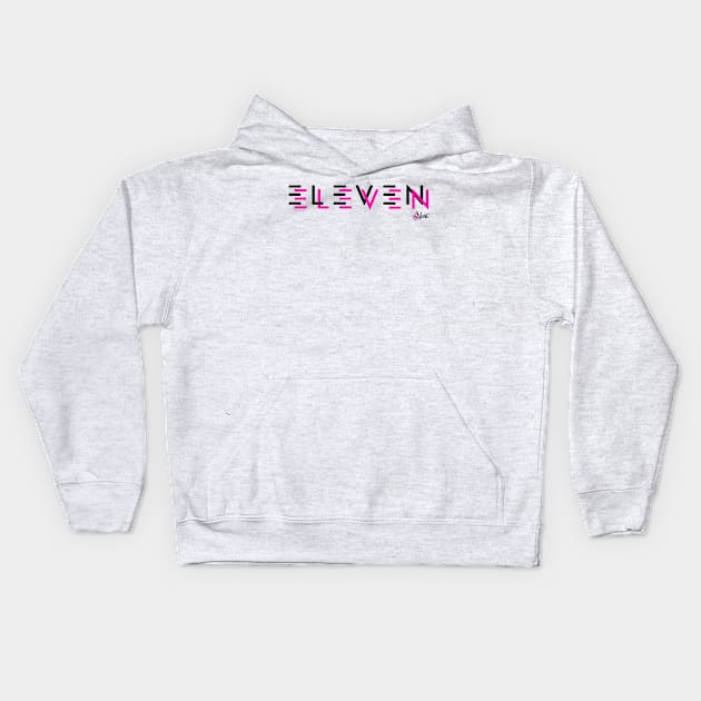 ELEVEN ELEVEN BREAK PINK Kids Hoodie by Moist T'z 